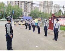 福山區(qū)保安服務(wù)公司開展開學(xué)前崗位大練兵培訓(xùn)，為全區(qū)師生安全返校保駕護航